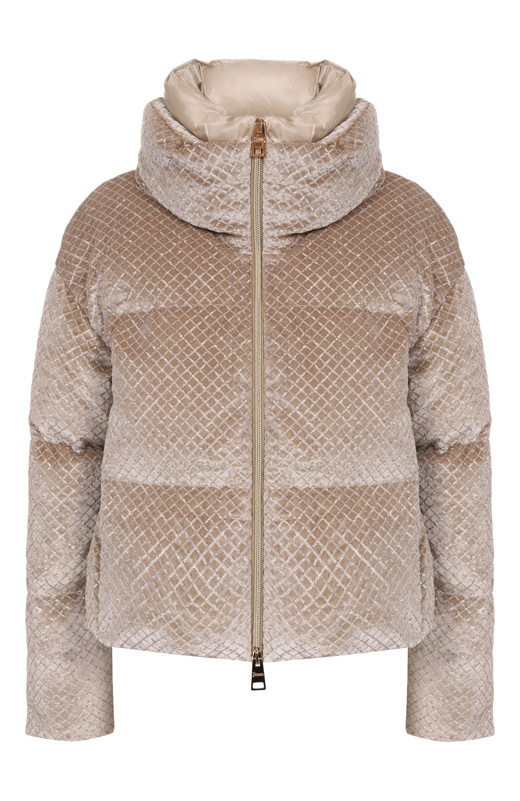 Пуховик с отделкой пайетками HERNO, арт. PI002161D/12751, фото 1