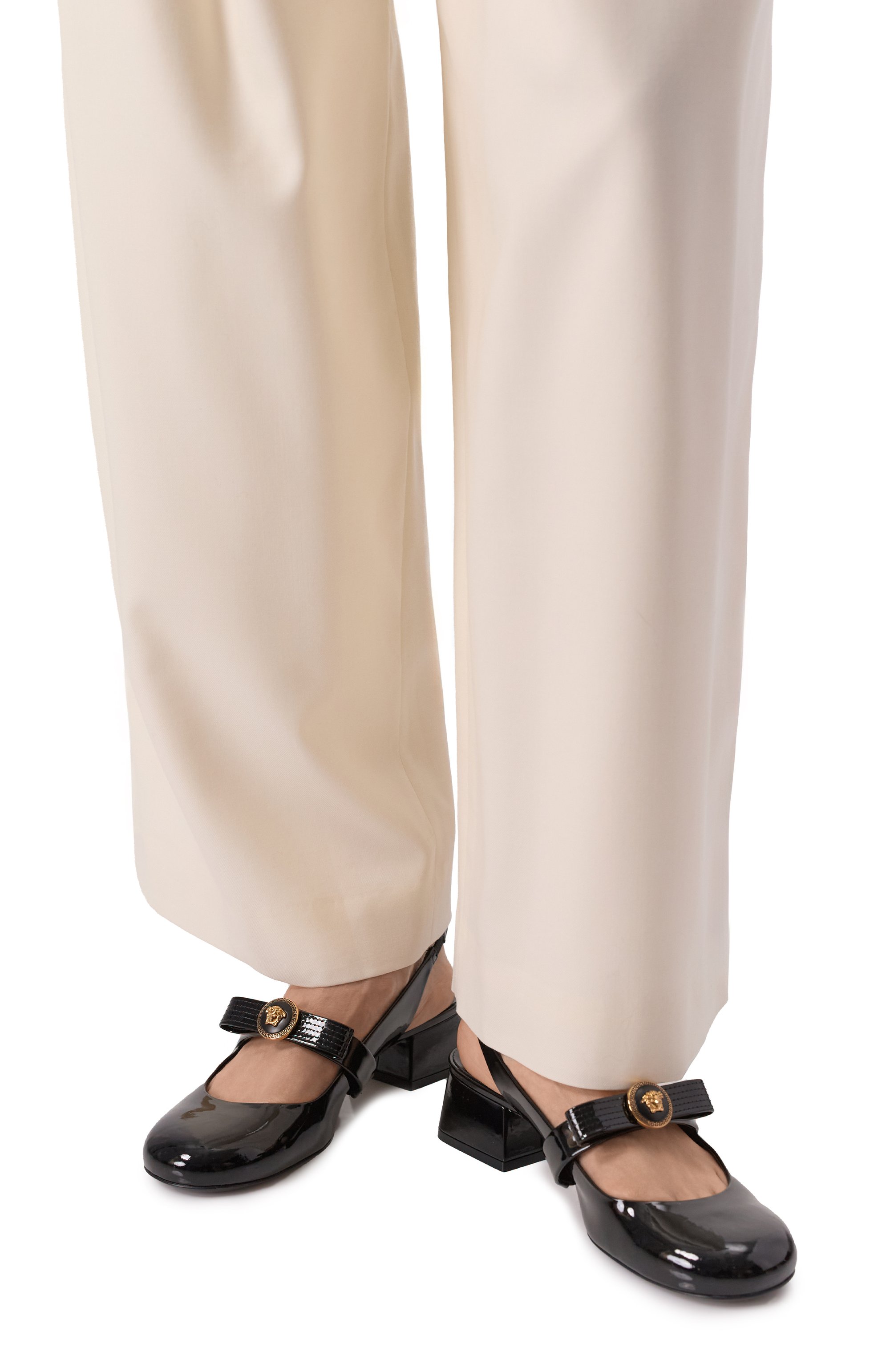 Лакированные туфли gianni ribbon 35 VERSACE, арт. 1018457/D2VE, фото 3