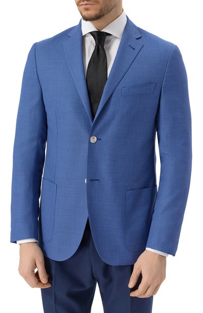 Шерстяной пиджак CORNELIANI, арт. 25X002-2518275, фото 4