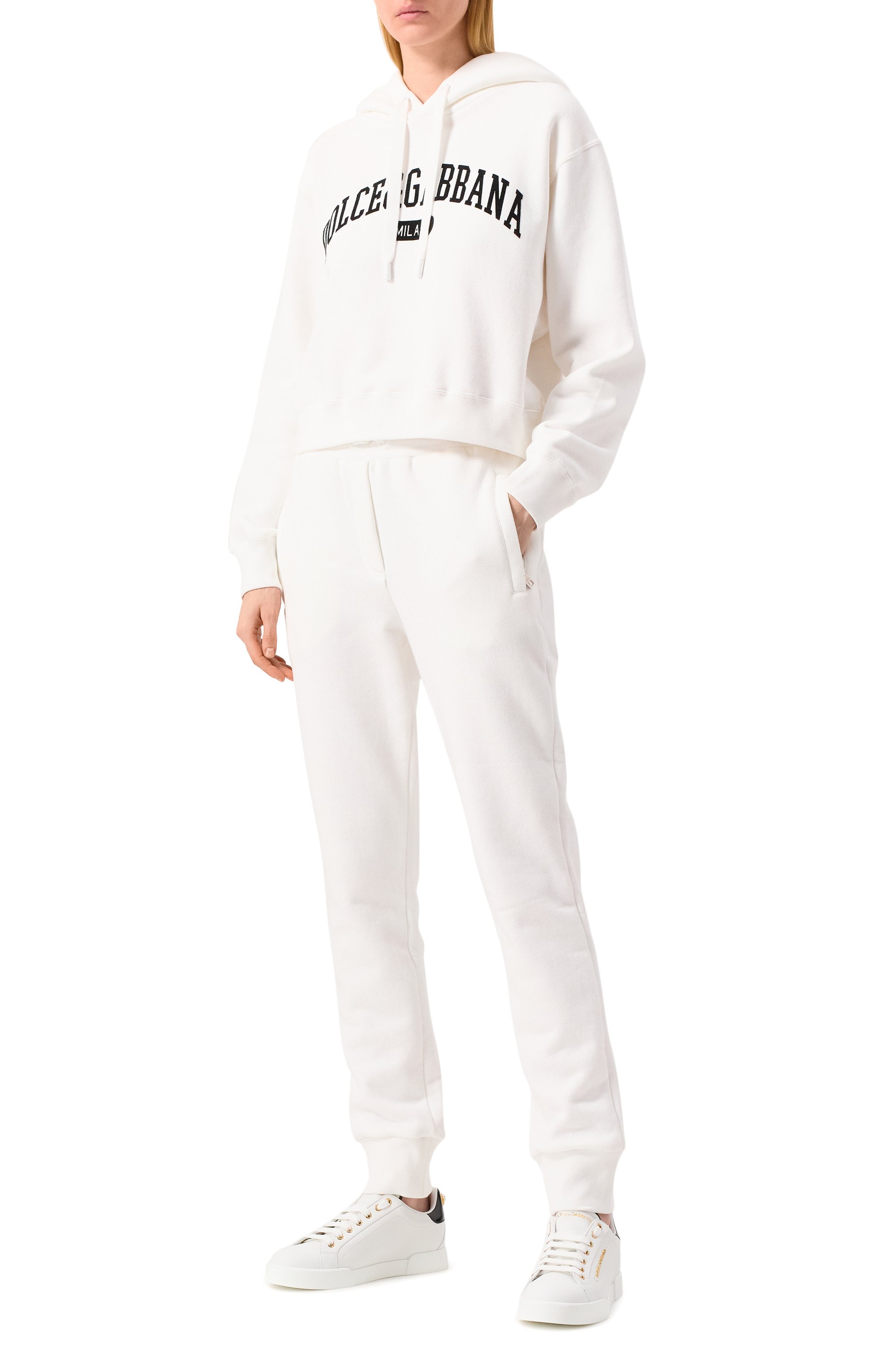 Кожаные кеды portofino DOLCE & GABBANA, арт. CK1602/AH506, фото 2