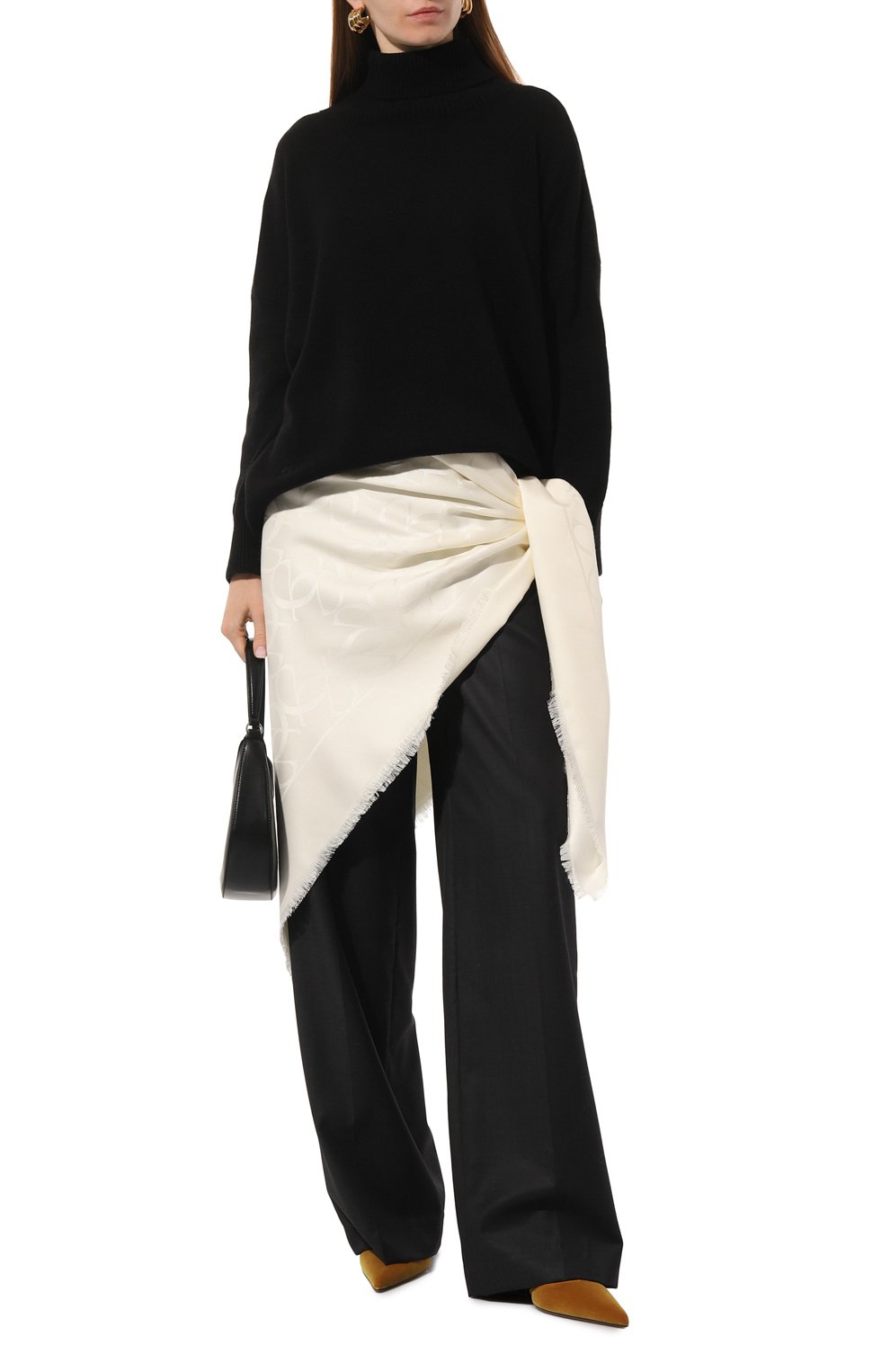 Платок из шелка и шерсти ELIE SAAB, арт. SE1414J5382, фото 2