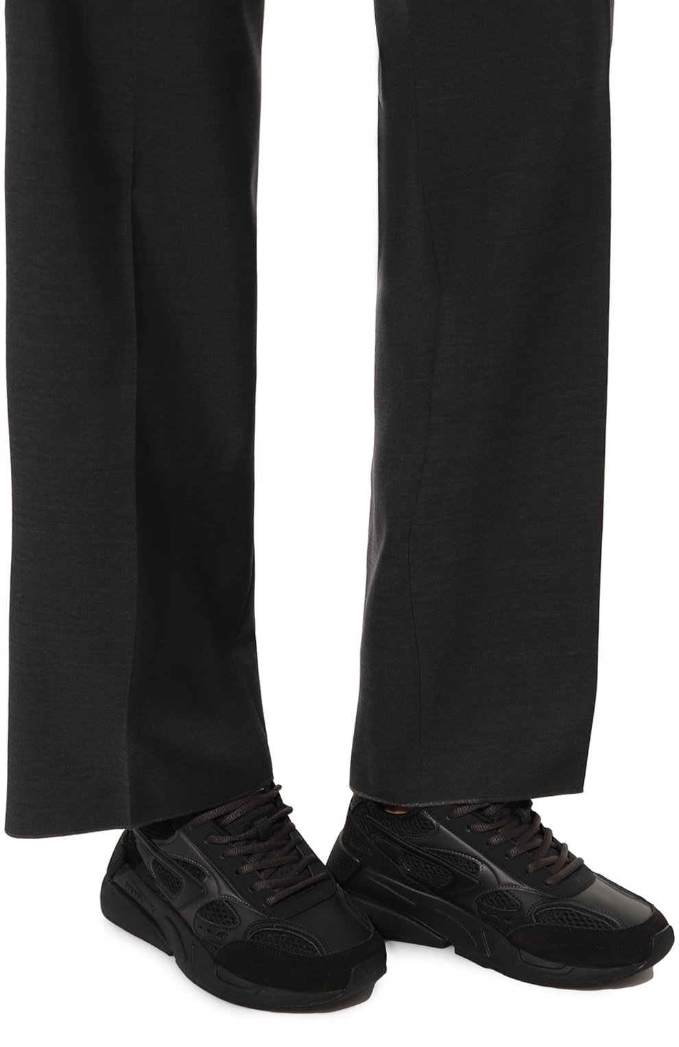 Комбинированные кроссовки s-serendipity DIESEL черного цвета по цене 16900 руб., арт. Y02867/P4431, фото 3 Комбинированные кроссовки s-serendipity DIESEL, арт. Y02867/P4431, фото 3