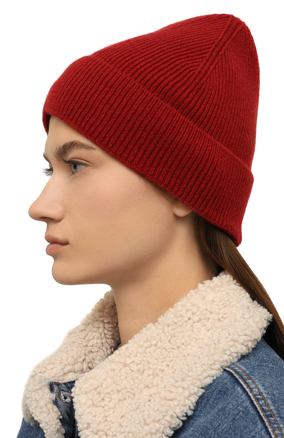 Кашемировая шапка amsterdam CANOE красного цвета по цене 25690 руб., арт. 4912183, фото 2 Кашемировая шапка amsterdam CANOE, арт. 4912183, фото 2