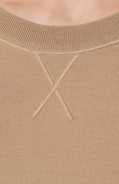 Свитшот из шерсти и шелка COSY SUNDAY бежевого цвета по цене 93300 руб., арт. S1-009-, фото 5 Свитшот из шерсти и шелка COSY SUNDAY, арт. S1-009-, фото 5