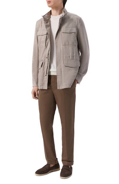 Куртка изо льна и шерсти CORNELIANI, арт. 2725X1/2720166, фото 2