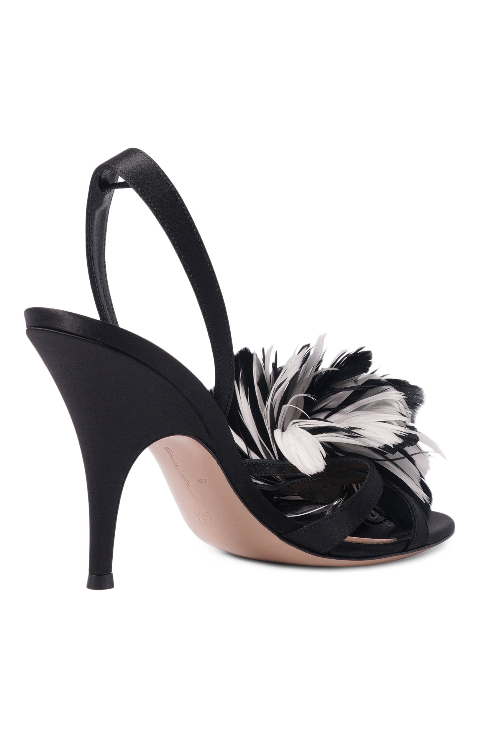 Текстильные босоножки fenice 95 GIANVITO ROSSI черного цвета по цене 244000 руб., арт. G32818.95RIC.CRENEBI, фото 5 Текстильные босоножки fenice 95 GIANVITO ROSSI, арт. G32818.95RIC.CRENEBI, фото 5