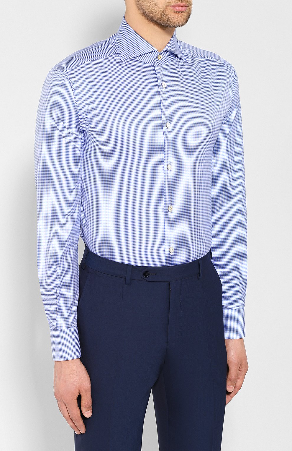 Хлопковая сорочка KITON, арт. UCIH0693016, фото 3