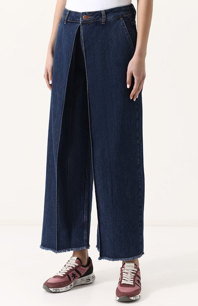 Джинсы свободного кроя со стрелками и потертостями AALTO, арт. AA-SS18-A1DE1-804, фото 3