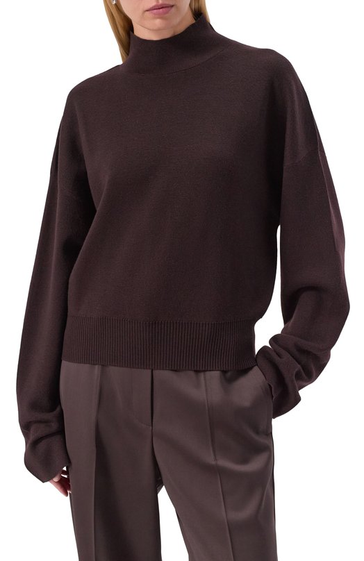 Шерстяной свитер Jacob Lee WCS2070AW25BW Коричневый  WCS2070AW25BW Фото 3