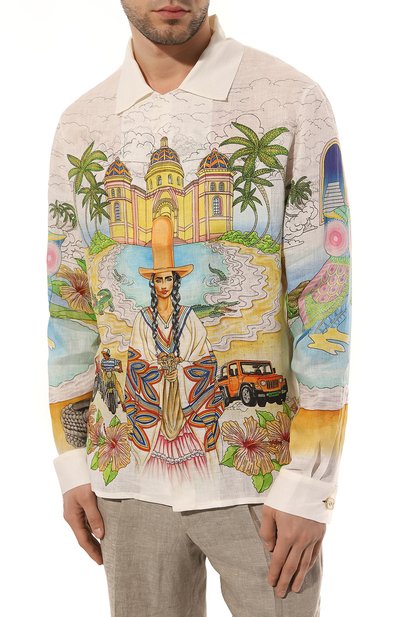 Льняная рубашка CASABLANCA, арт. MS23-SH-006-08, фото 3