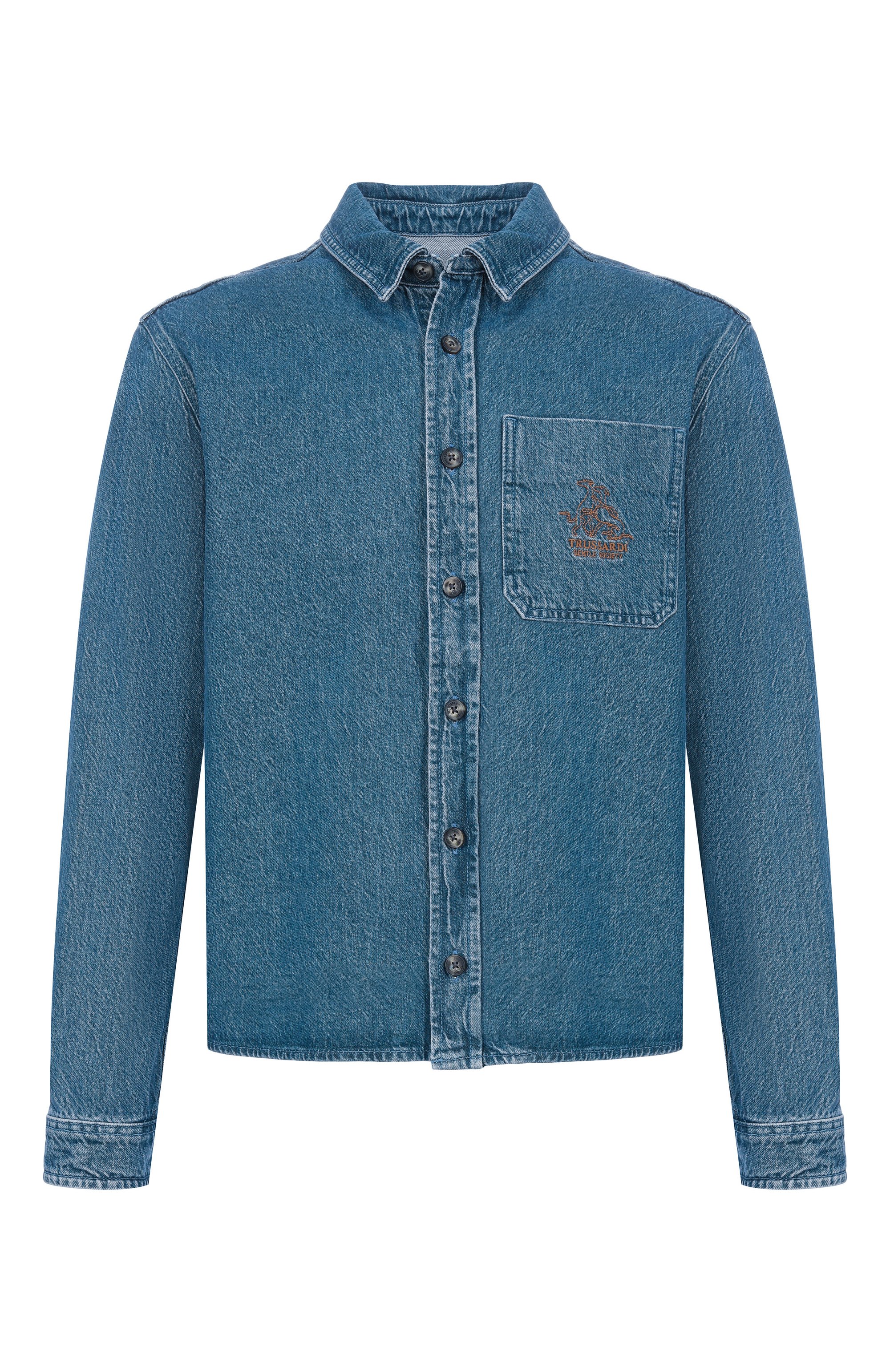 Джинсовая рубашка TRUSSARDI, арт. 54038100024N, фото 1