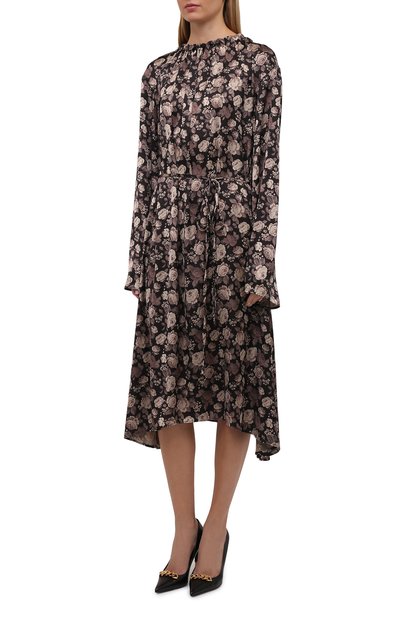 Атласное платье BALENCIAGA, арт. 659084/TLL82, фото 3