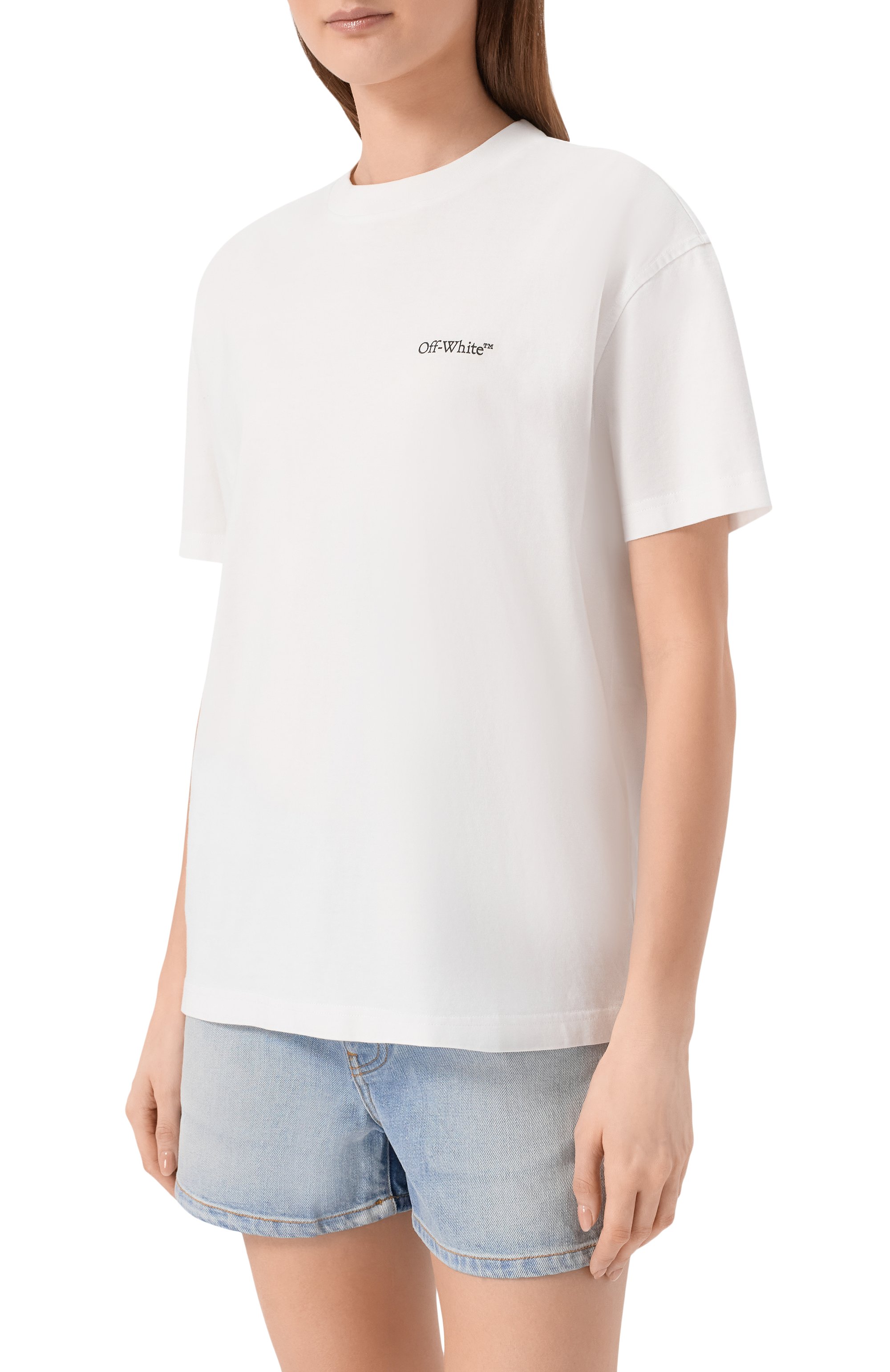 Хлопковая футболка OFF-WHITE, арт. 0WAA089S26JER002, фото 3