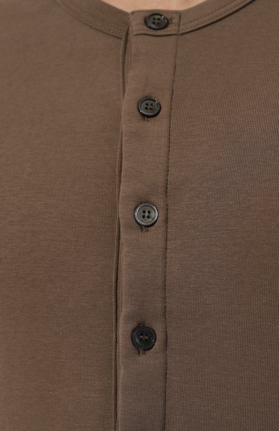 Хлопковый лонгслив-хенли TOM FORD, арт. T4M15104/214, фото 5