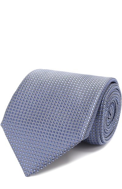 Мужской шелковый галстук с узором CORNELIANI, арт. 80/U302-7820335