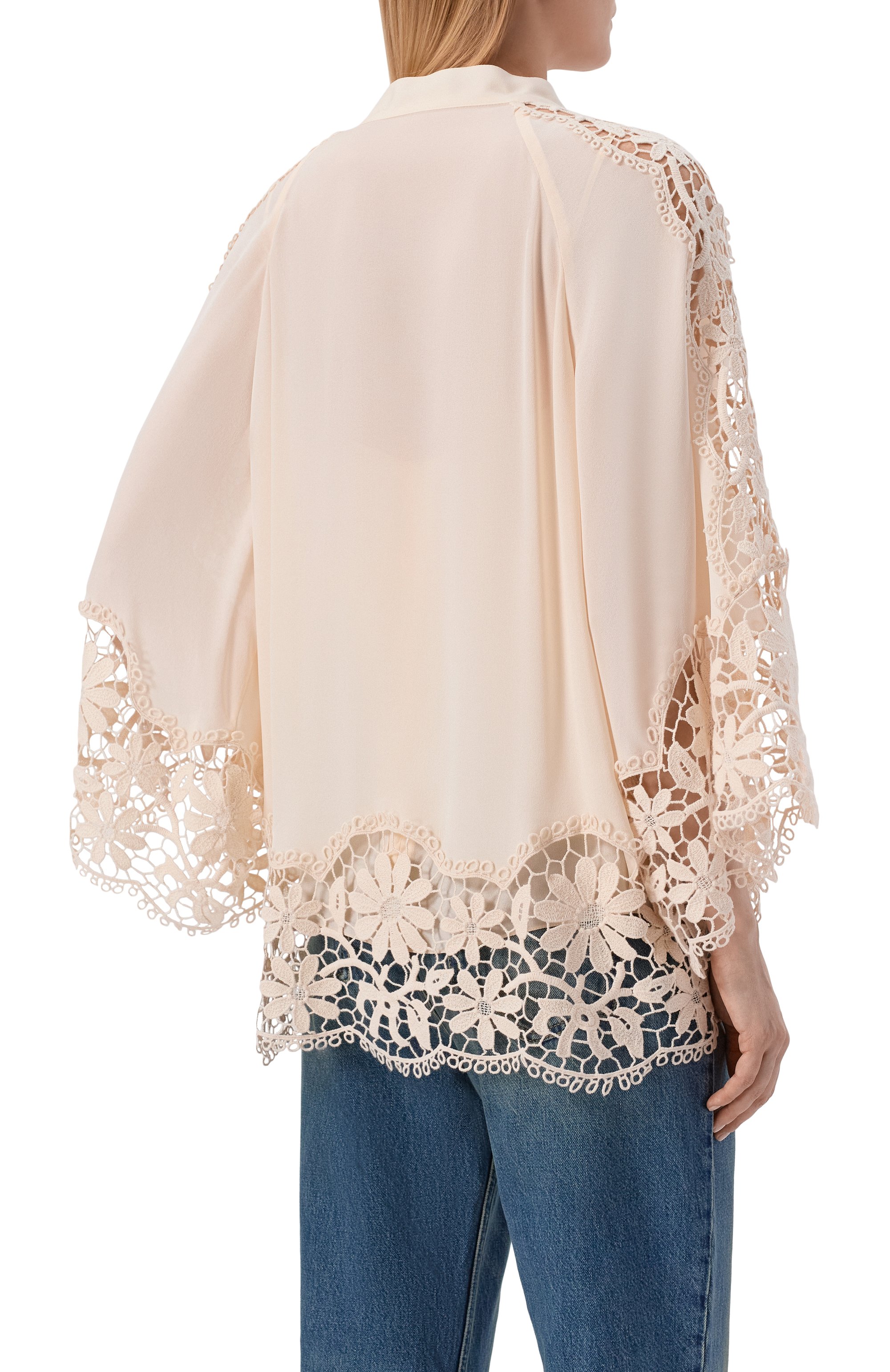 Блузка из хлопка и шелка ELIE SAAB, арт. T0335/SIM03, фото 4