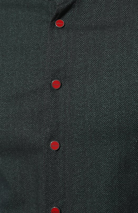 Хлопковая рубашка Kiton UMCMARH0908606 Зелёный  UMCMARH0908606 Фото 5