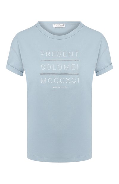 Хлопковая футболка BRUNELLO CUCINELLI, арт. M0045BS530, фото 1