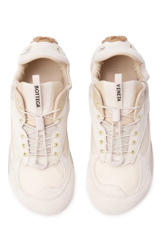 Текстильные кроссовки Orbit Flash Bottega Veneta 855200/V65D1 Кремовый  855200/V65D1 Фото 5