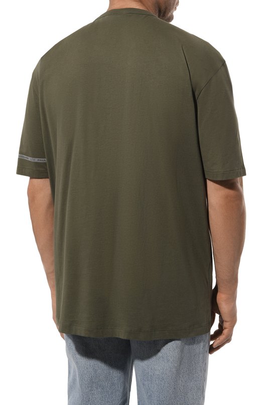 Хлопковая футболка Paul&Shark 23411033 Хаки  23411033 Фото 4