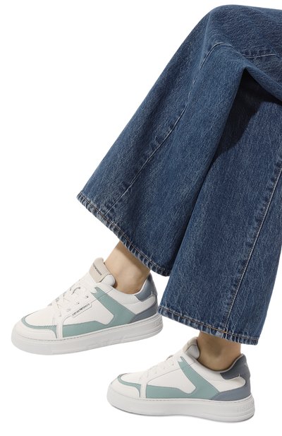 Кожаные кеды EMPORIO ARMANI, арт. X3X188/XF725, фото 3