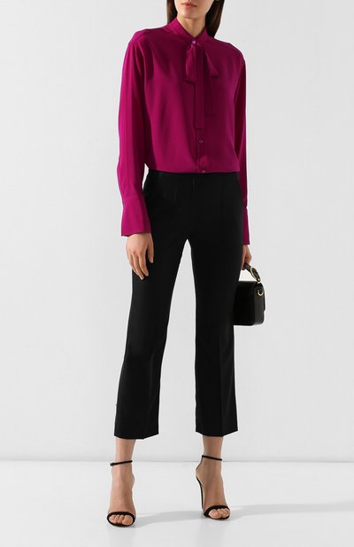 Шерстяные брюки STELLA MCCARTNEY черного цвета по цене 42400 руб., арт. 529866/SGB07, фото 2 Шерстяные брюки STELLA MCCARTNEY, арт. 529866/SGB07, фото 2