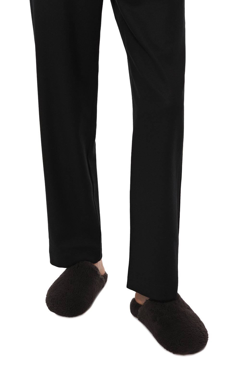 Домашние туфл�и из овчины YVES SALOMON, арт. 23WAA342XXMECL, фото 3