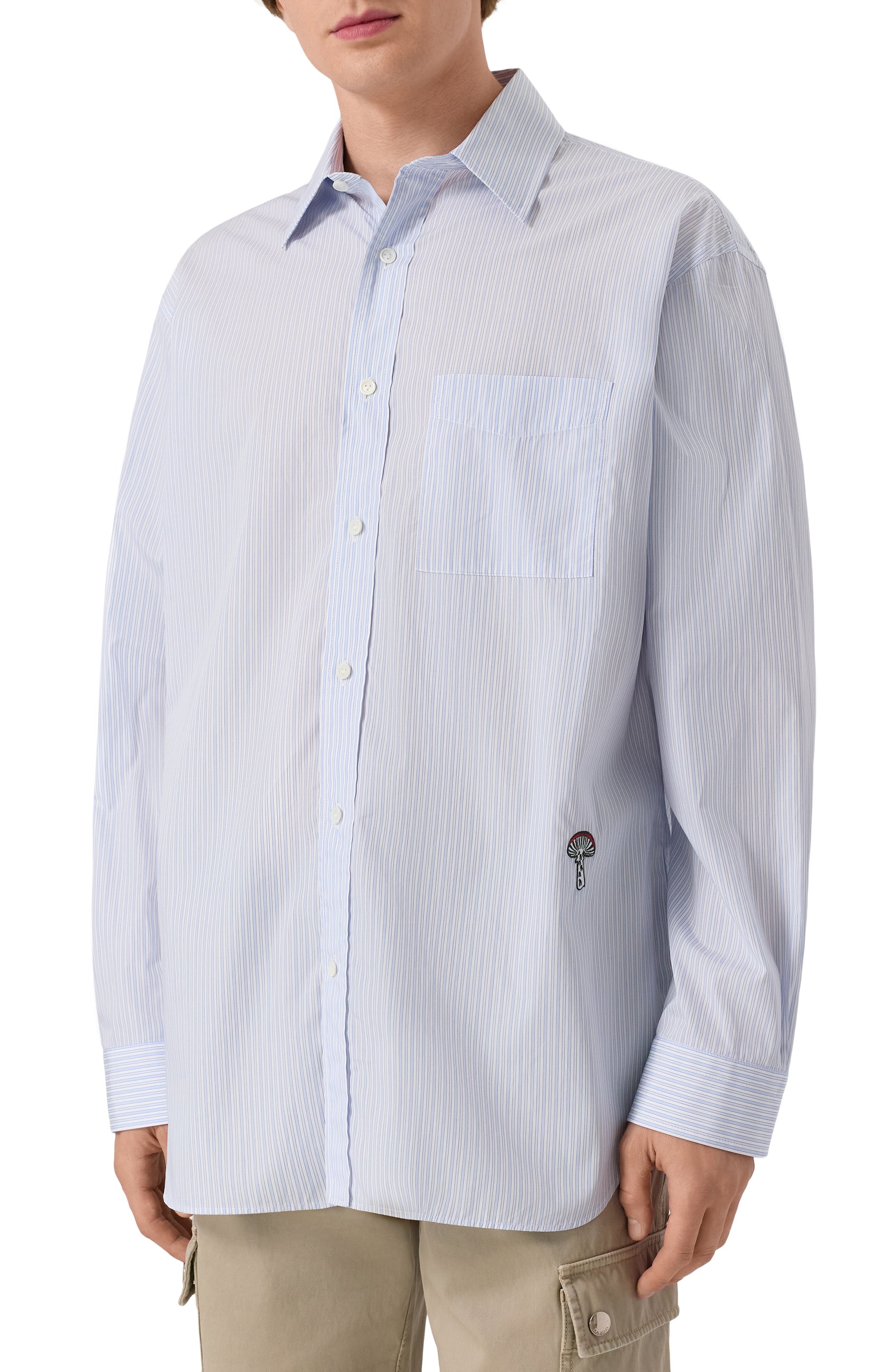 Хлопковая рубашка BOTTEGA VENETA, арт. 836029/V5PK0, фото 3