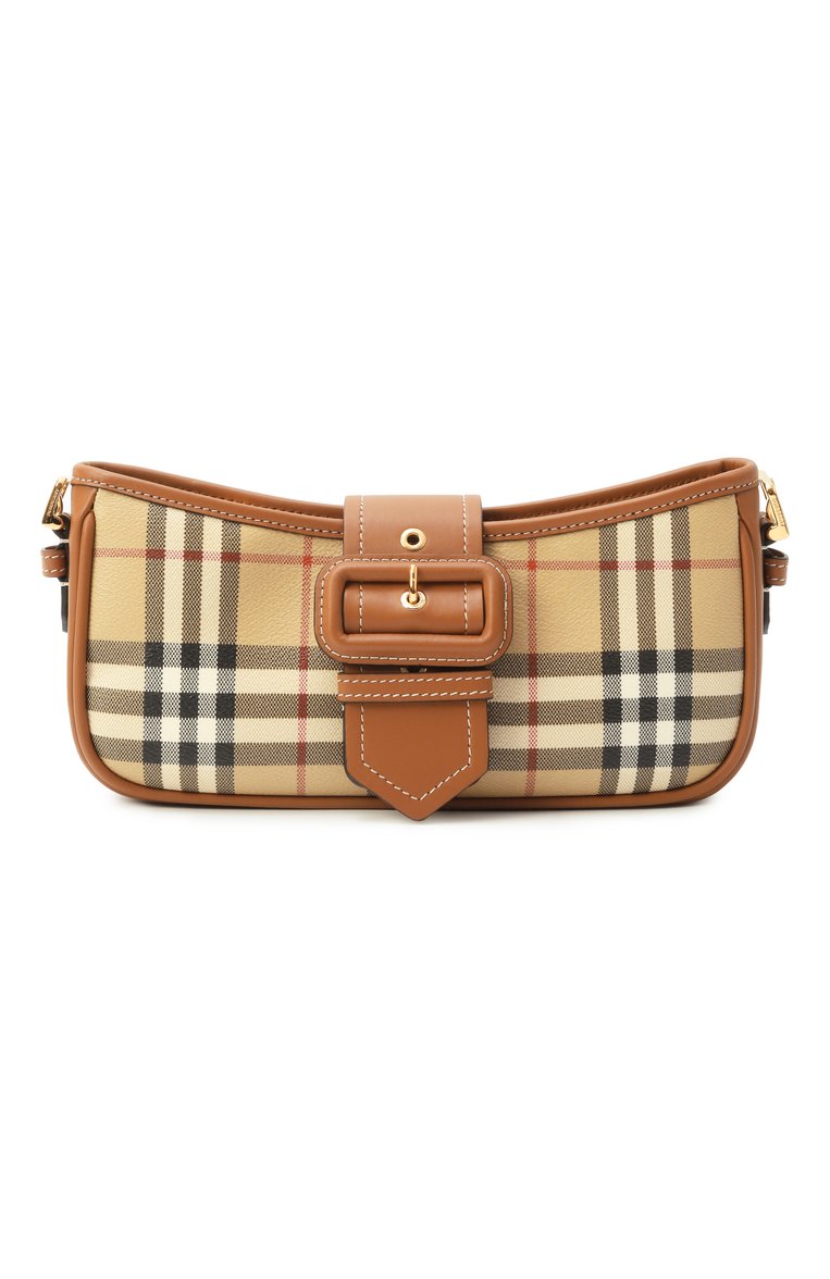 Женская сумка sling BURBERRY бежевого цвета, арт. 8092074 | Фото 1 (Материал: Экокожа; Размер: small; Автоматизация ТО: Проставлено; Автоматизация состава: Проставлено)