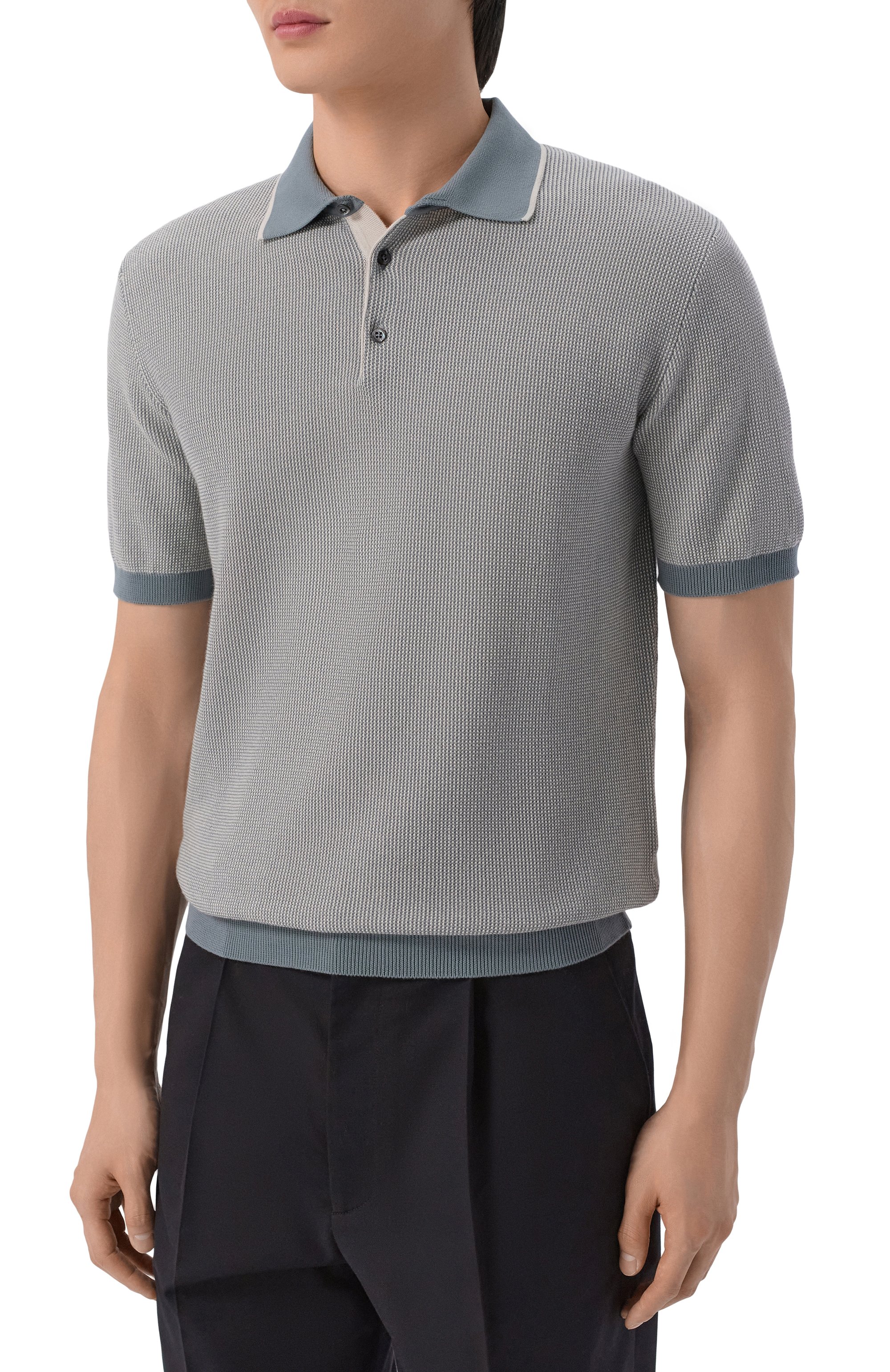 Хлопковое поло CORNELIANI, арт. 27M507/2725128, фото 3