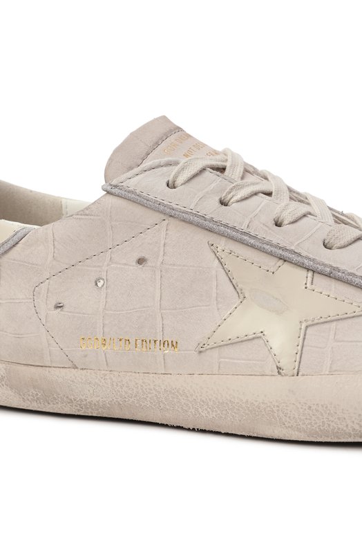 Кожаные кеды Super-Star LTD Golden Goose Deluxe Brand GWF00101.F007290 Серый  GWF00101.F007290 Фото 7
