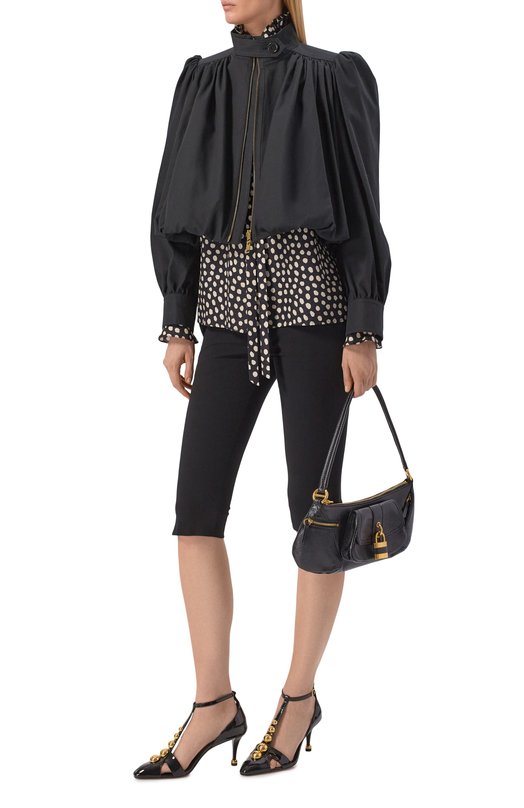 Хлопковая куртка Chloé CH26SVE20140 Чёрный  CH26SVE20140 Фото 2