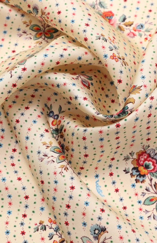 Шелковый платок Valentino 8W2EI114/GEG Кремовый  8W2EI114/GEG Фото 3