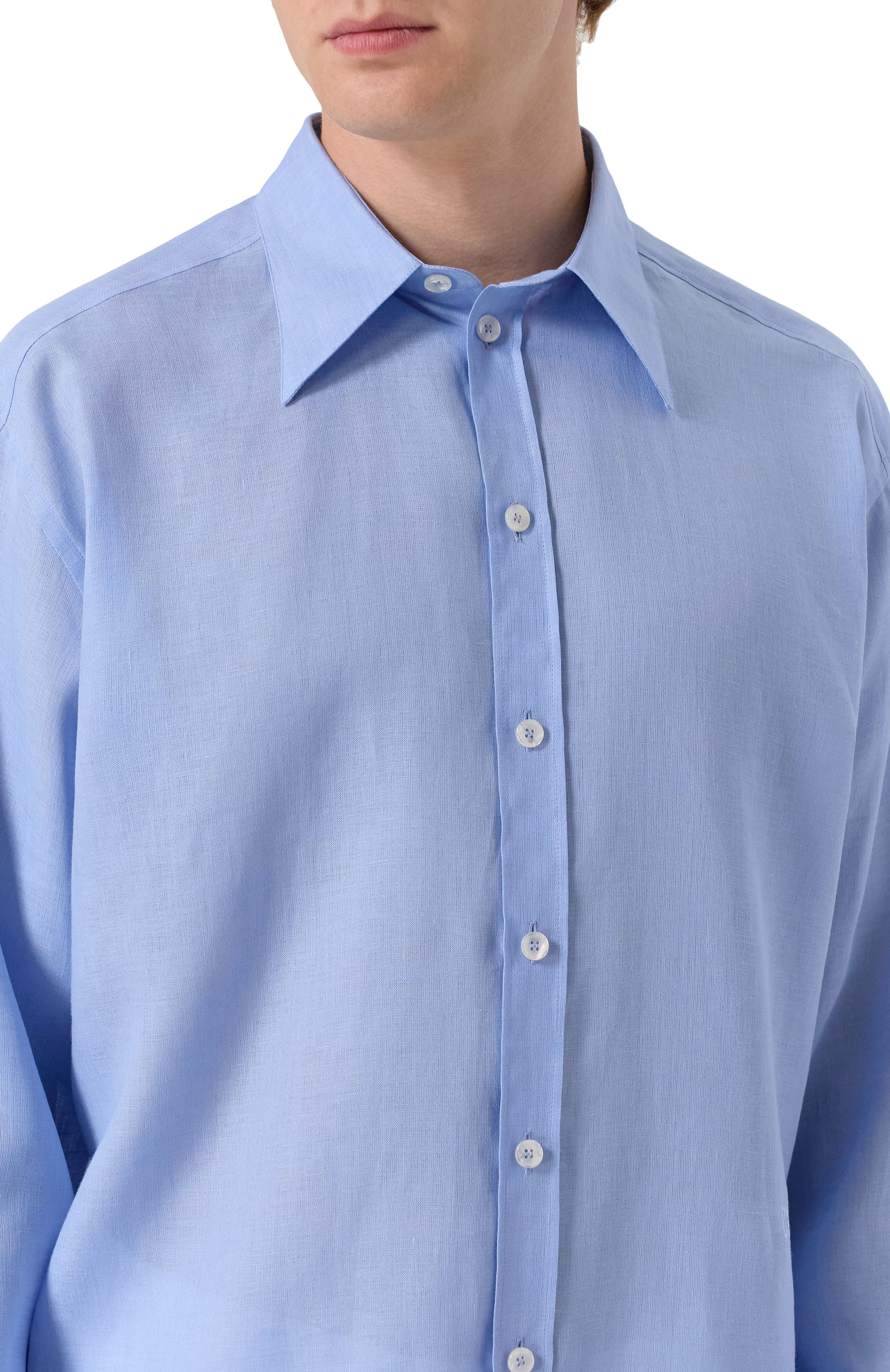 Льняная рубашка DOLCE & GABBANA, арт. G5MY2Z/FU4MH, фото 5