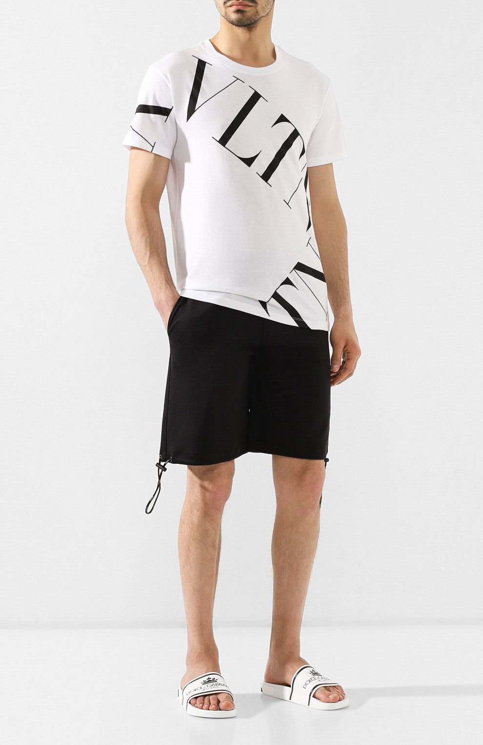 Кожаные шлепанцы saint barth DOLCE & GABBANA, арт. CS1646/AZ578, фото 2