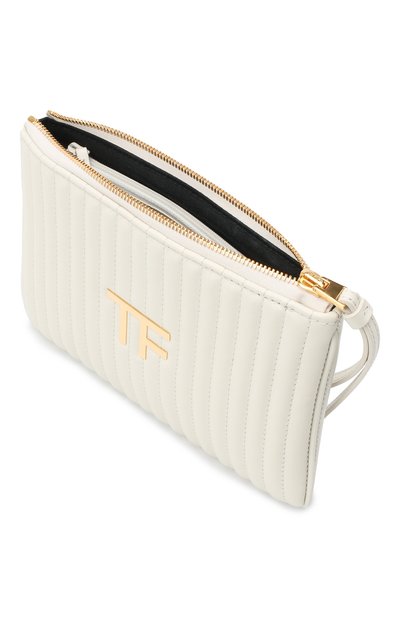 Клатч TOM FORD белого цвета по цене 105000 руб., арт. S0357T-ICL019, фото 4 Клатч TOM FORD, арт. S0357T-ICL019, фото 4