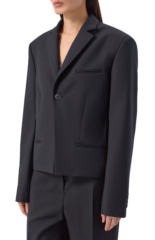 Шерстяной жакет Gooroo UJT003-3000-900-FW25/26 Чёрный  UJT003-3000-900-FW25/26 Фото 3