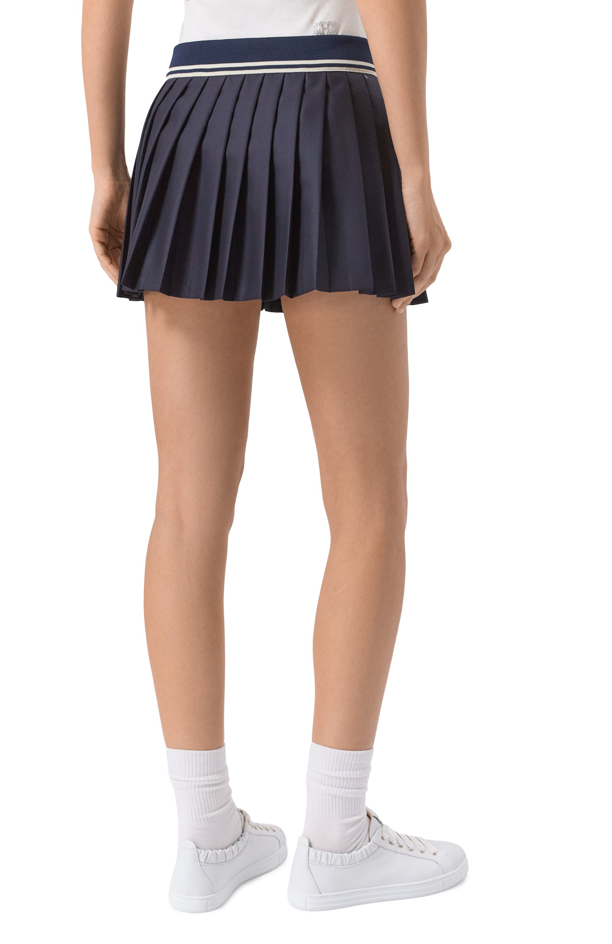 Шерстяная юбка SPORTY AND RICH, арт. SK012516300BL32, фото 4