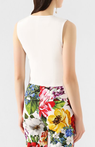 Жилет из смеси хлопка и шелка DOLCE & GABBANA, арт. F79H5T/FSFJG, фото 4