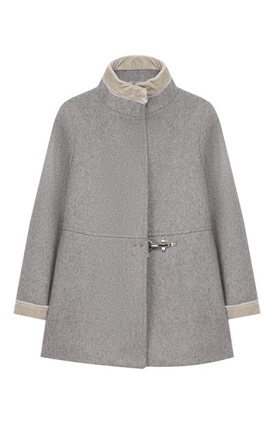 Шерстяное пальто с воротником-стойкой FAY JUNIOR, арт. NBP50378070, фото 1