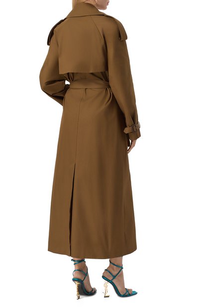 Хлопковый тренч SAINT LAURENT, арт. 812414/Y3A99, фото 4