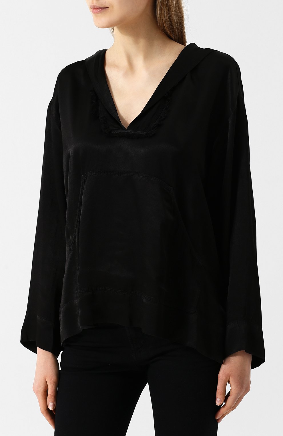 Топ  с длинным рукавом и капюшоном RAQUEL ALLEGRA, арт. Z82-6835, фото 3