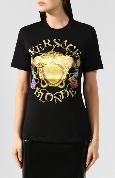 Хлопковая футболка VERSACE, арт. A84901/A228806, фото 3