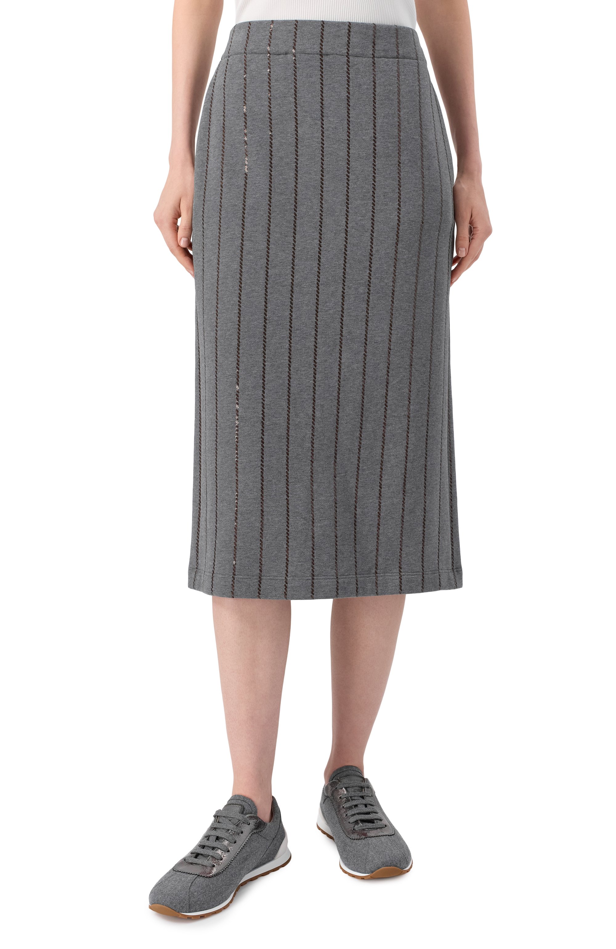 Хлопковая юбка BRUNELLO CUCINELLI, арт. MP05NS0889, фото 3