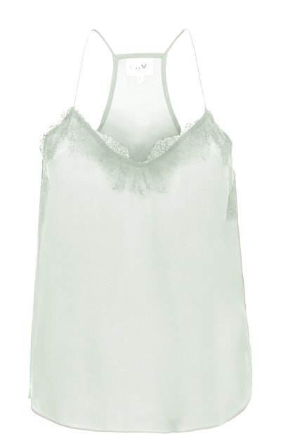 Женский шелковый топ с кружевной отделкой CAMI NYC, арт. RACER CHARMEUSE