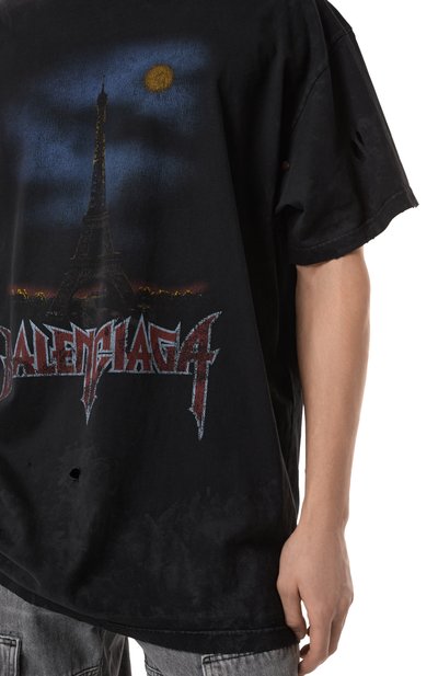 Хлопковая футболка BALENCIAGA, арт. 739028/TQVX6, фото 5