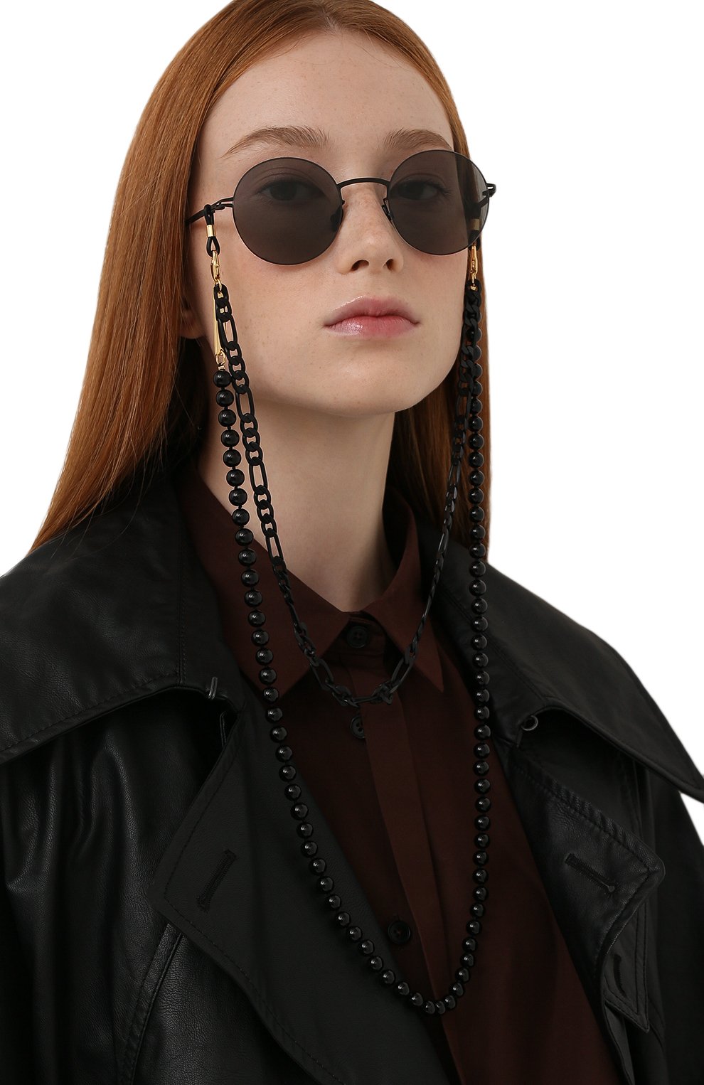 Цепочка для очков FRAME CHAIN черного цвета по цене 27300 руб., арт. TFC, фото 2 Цепочка для очков FRAME CHAIN, арт. TFC, фото 2