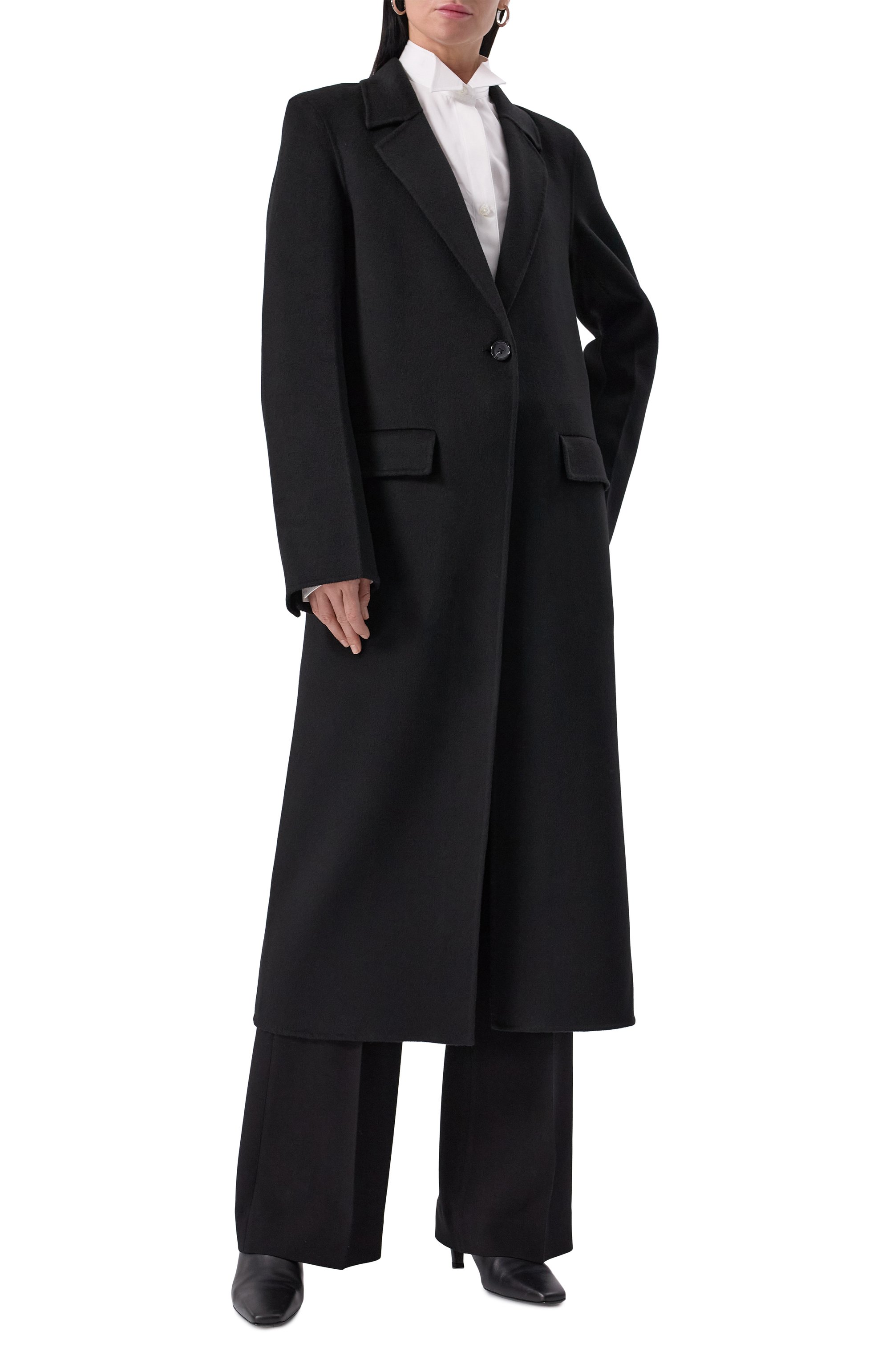 Шерстяное пальто TOTEME, арт. 251-WR04725-FB0006, фото 3