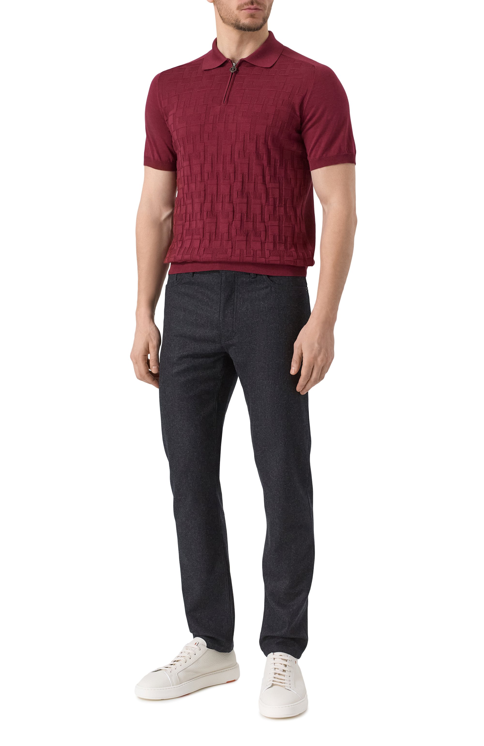 Поло из шелка и хлопка STEFANO RICCI, арт. K818098P31/F25279, фото 2