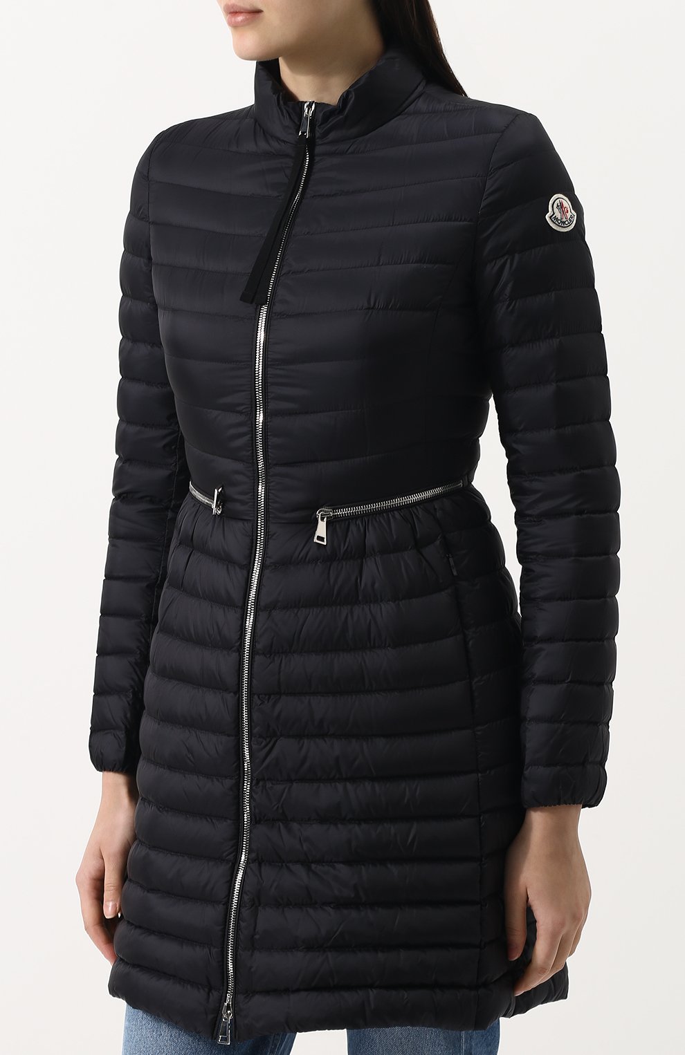 П риталенный стеганый пуховик с воротником-стойкой MONCLER, арт. D1-093-49305-94-53048, фото 3
